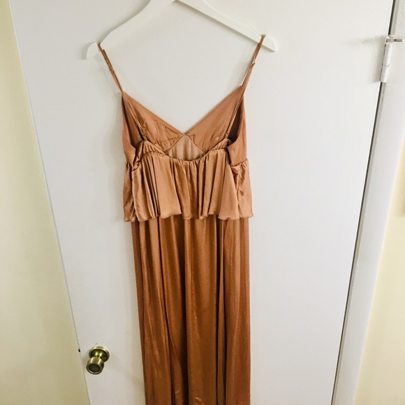 Champagne Ruffle Dress - Picture 2 of 5